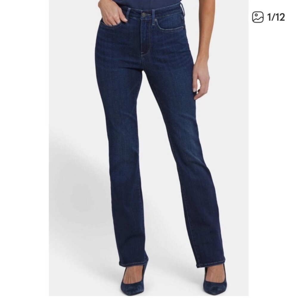 NYDJ Billie Mini Bootcut Dark Wash Jean, Size 6